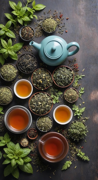 Serene tea preparation showcasing mindful practice